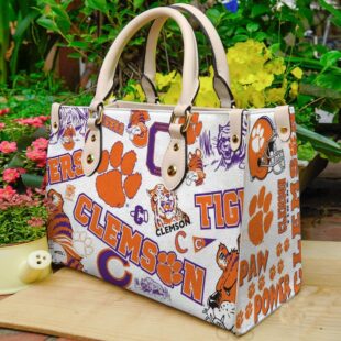 Clemson Tigers Women Leather handbag purse BI - SuperHyp