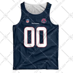 [PERSONALIZE NAME and NUMBER] TANKTOP Houston Texans 2002 Inaugural Season Vintage Home Jersey