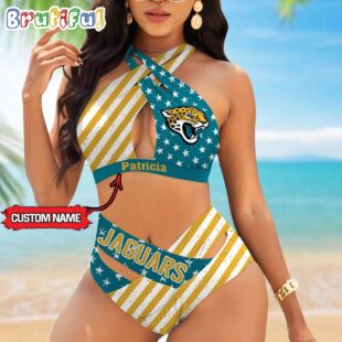 NFL Jacksonville Jaguars Women Bikini Set Summer Football Bikini Sets