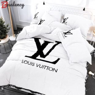 Louis vuitton white luxury brand high-end   louis vuitton   Bedding Sets bed linen bedspread covers home decor duvet sheets blankets bedclothes bedroom idea