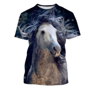 Horse graphic tees shirt